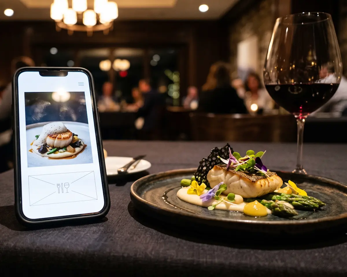 Premium Digital Menu on Smartphone